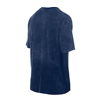 Men's New Era  Navy Memphis Grizzlies Oversized Throwback Collection Mineral Wash T-Shirt