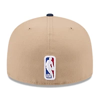 Men's New Era Tan/Navy Memphis Grizzlies 2024 NBA Draft 59FIFTY Fitted Hat