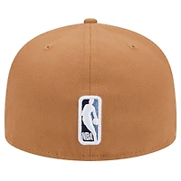 Men's New Era Tan Memphis Grizzlies Color Pack 59FIFTY Fitted Hat
