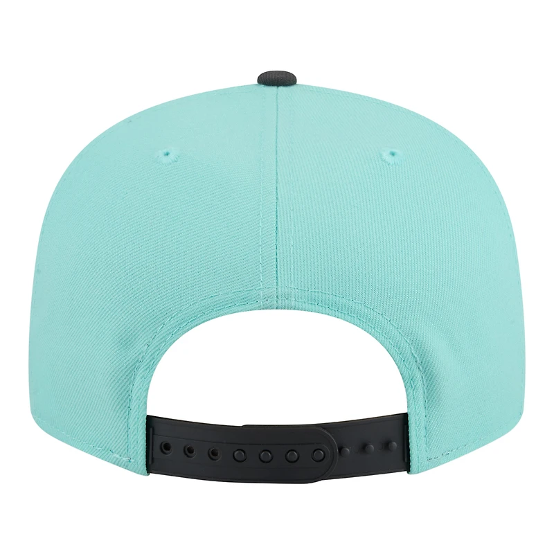 Men's New Era Turquoise/Charcoal Memphis Grizzlies Color Pack Two-Tone 9FIFTY Snapback Hat