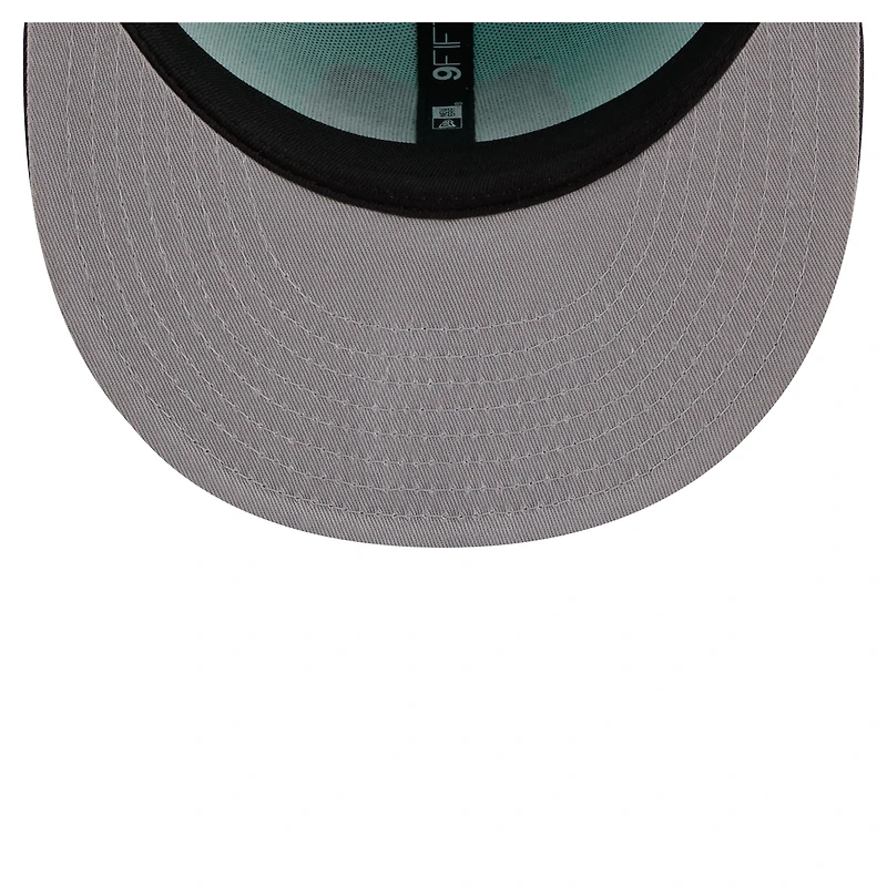 Men's New Era Turquoise/Charcoal Memphis Grizzlies Color Pack Two-Tone 9FIFTY Snapback Hat