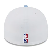 Casquette ajustée New Era 59FIFTY blanche/bleu clair pour homme, Memphis Grizzlies, NBA Draft 2025