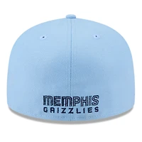 Men's New Era  White/Light Blue Memphis Grizzlies 2025 NBA Tip Off Split Panel 59FIFTY Fitted Hat