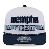 Men's New Era White/Navy Memphis Grizzlies 2025/26 City Edition 9SEVENTY Adjustable Hat