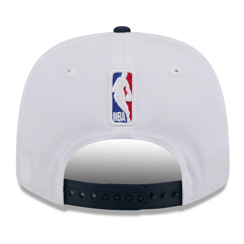 Men's New Era White/Navy Memphis Grizzlies 2025/26 City Edition 9SEVENTY Adjustable Hat