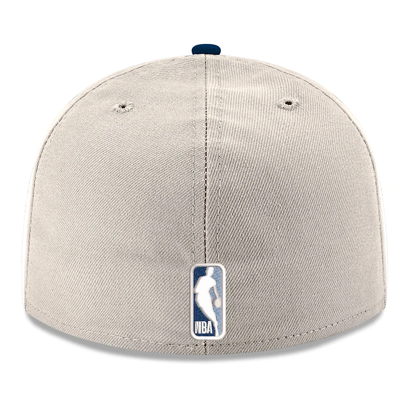 Men's New Era White/Navy Memphis Grizzlies Chrome 59FIFTY Fitted Hat