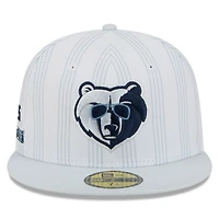 Men's New Era White Memphis Grizzlies 2025/26 City Edition Alternate 59FIFTY Fitted Hat
