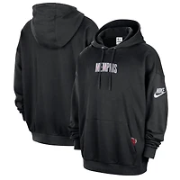 Sweat à capuche en molleton épais Nike Black Memphis Grizzlies Classic Edition Hardwood Classics Premium Club pour homme