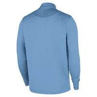 Haut Nike bleu clair Memphis Grizzlies 2025/26 City Edition Remix Authentic Coaches Dri-FIT à demi-zip pour homme