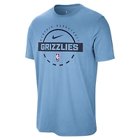 Men's Nike  Light Blue Memphis Grizzlies Authentic Practice T-Shirt