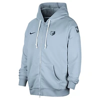 Veste à capuche entièrement zippée Nike bleu clair Memphis Grizzlies Authentic Standard Issue pour homme