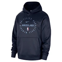 Men's Nike Navy Memphis Grizzlies 2024/25 Spotlight On-Court Practice Performance Pullover Hoodie