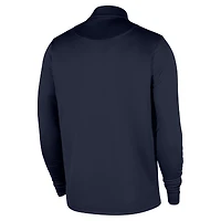 Haut Nike bleu marine Memphis Grizzlies 2025/26 Authentic Coaches Dri-Fit à quart de zip pour homme