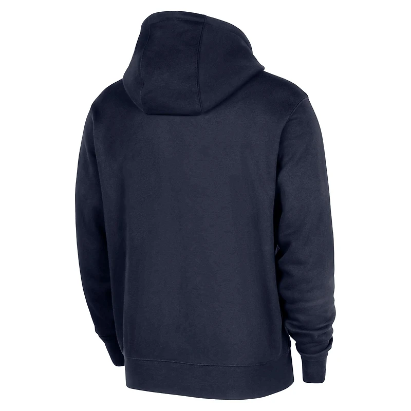 Men's Nike Navy Memphis Grizzlies 2025/26 Authentic Practice Club Pullover Hoodie