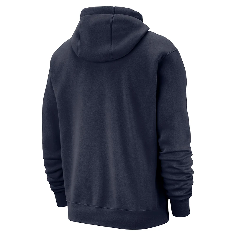 Sweat à capuche premium Nike Memphis Grizzlies City Edition Courtside Remix bleu marine pour homme