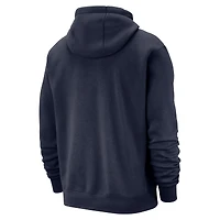 Sweat à capuche premium Nike Memphis Grizzlies City Edition Courtside Remix bleu marine pour homme