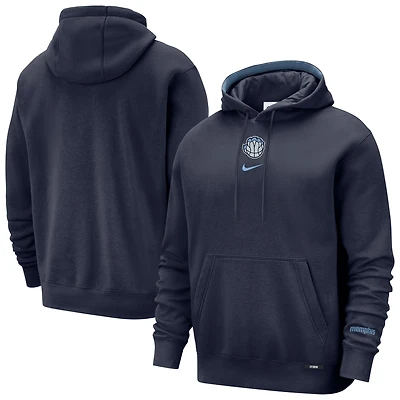 Sweat à capuche premium Nike Memphis Grizzlies City Edition Courtside Remix bleu marine pour homme