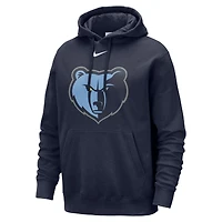 Men's Nike Navy Memphis Grizzlies Essential Logo Club Pullover Hoodie