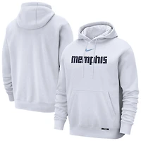 Men's Nike  White Memphis Grizzlies 2025/26 City Edition Essential Remix Club Hoodie