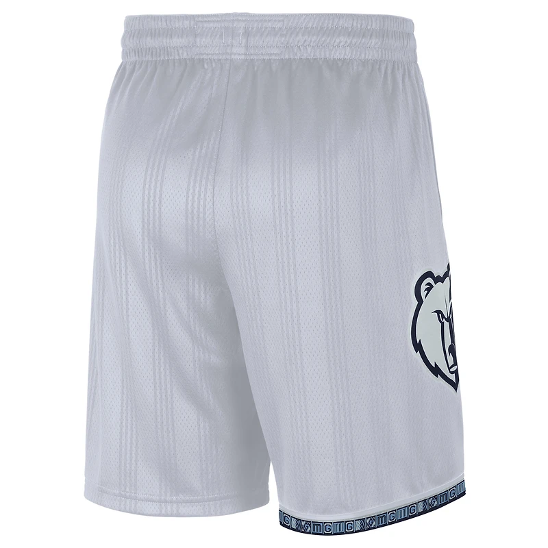 Men's Nike White Memphis Grizzlies 2025/26 City Edition Remix Dri-FIT Swingman Shorts