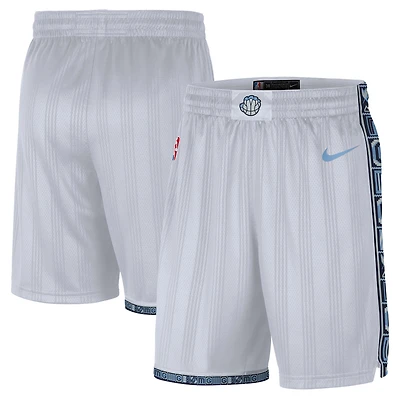 Short Nike Swingman blanc Memphis Grizzlies 2025/26 City Edition Remix Dri-FIT pour homme