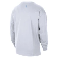 Men's Nike  White Memphis Grizzlies 2025/26 City Edition Remix Essential Logo Long Sleeve T-Shirt