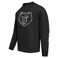 Men's Pro Standard Black Memphis Grizzlies Paint the City Drop Shoulder Sweatshirt