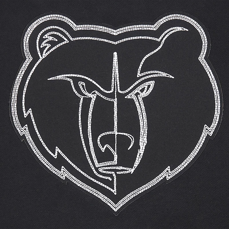 Men's Pro Standard Black Memphis Grizzlies Paint the City Drop Shoulder Sweatshirt