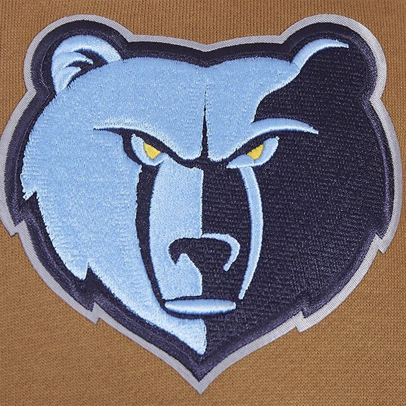 Men's Pro Standard Brown Memphis Grizzlies Paint the City Drop Shoulder Pullover Hoodie