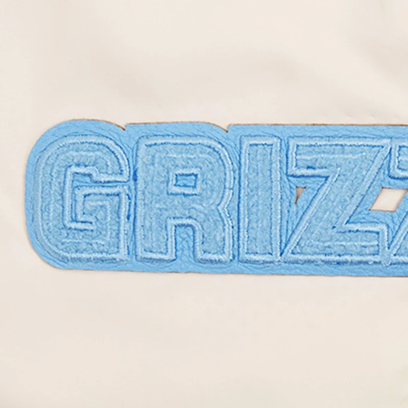 Short tissé triple ton sur Pro Standard pour hommes, crème Memphis Grizzlies