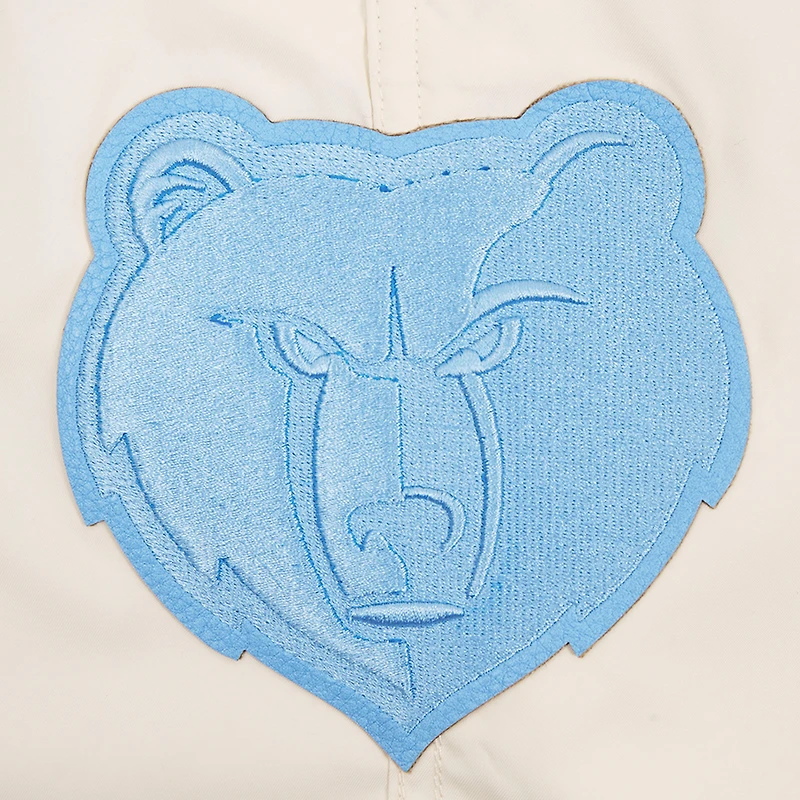 Short tissé triple ton sur Pro Standard pour hommes, crème Memphis Grizzlies