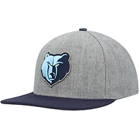 Men's Pro Standard Gray/Navy Memphis Grizzlies Classic Logo Two-Tone Snapback Hat
