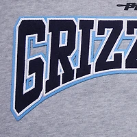 Men's Pro Standard Heather Gray Memphis Grizzlies Crest Emblem Pullover Sweatshirt
