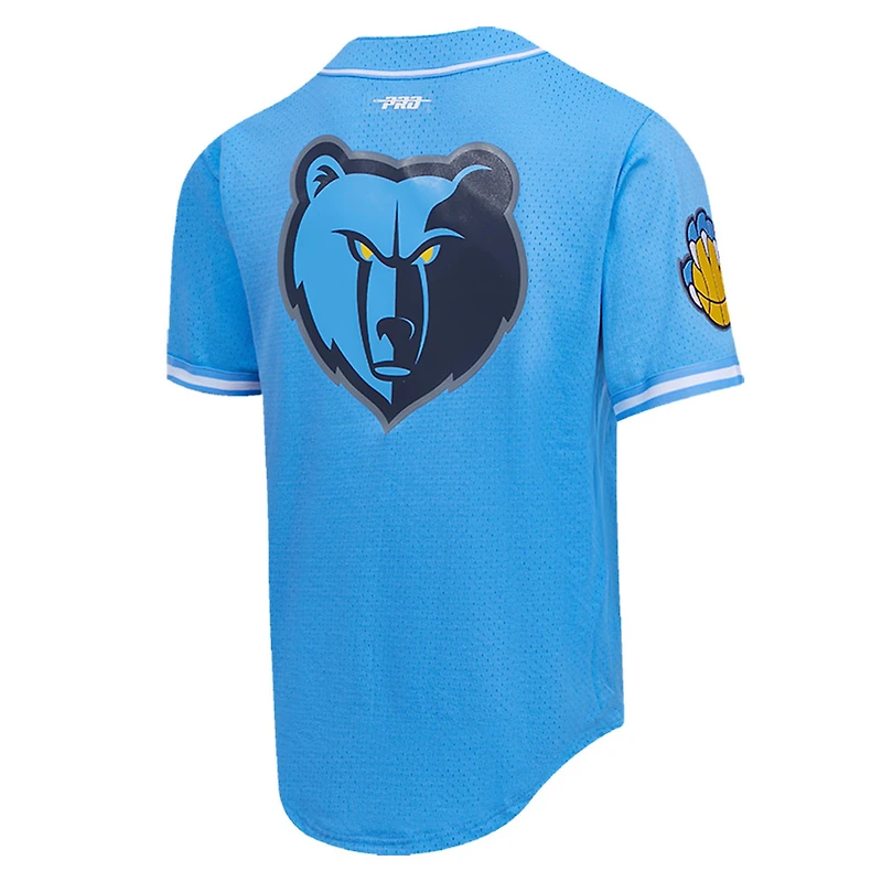 Chemise de baseball boutonnée Pro Standard Ja Morant bleue Memphis Grizzlies pour homme