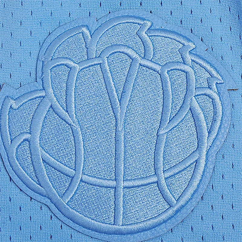 Haut boutonné en maille triple ton sur Pro Standard Ja Morant Memphis Grizzlies bleu clair pour hommes