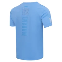 T-shirt de joueur triple ton sur Pro Standard Ja Morant pour hommes, bleu clair Memphis Grizzlies