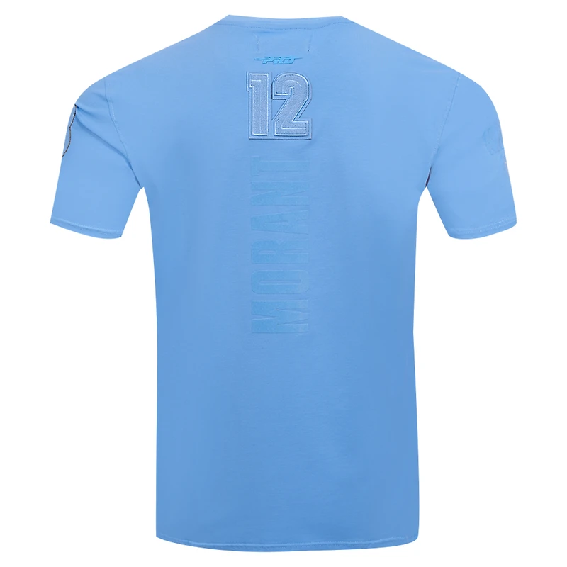 T-shirt de joueur triple ton sur Pro Standard Ja Morant pour hommes, bleu clair Memphis Grizzlies