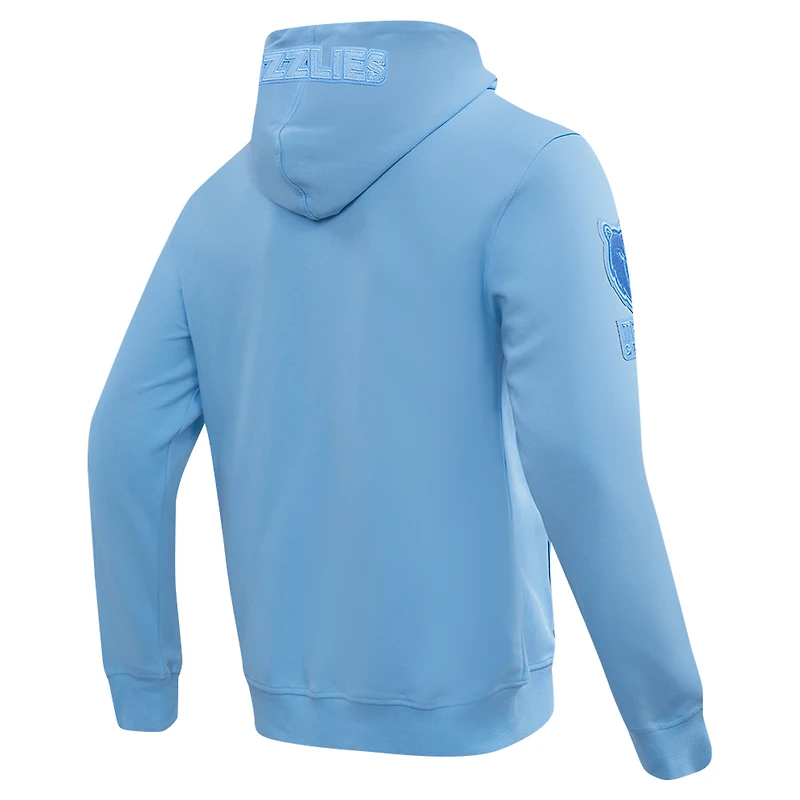 Veste à capuche fermeture éclair intégrale DK triple ton sur Pro Standard bleu clair Memphis Grizzlies pour hommes