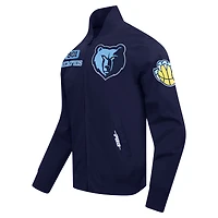 Men's Pro Standard Navy Memphis Grizzlies Area Code Twill Full-Zip Jacket