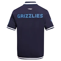 Veste d'échauffement classique à boutons-pression Pro Standard pour hommes, bleu marine Memphis Grizzlies