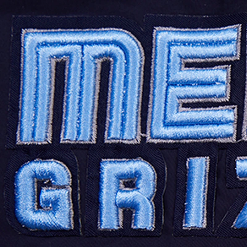 Sweat à capuche hybride entièrement zippé Pro Standard pour hommes, bleu marine, Memphis Grizzlies