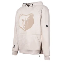 Men's Protege Cream Memphis Grizzlies Eco-Friendly Functional Suede Fashion Tonal Hoodie