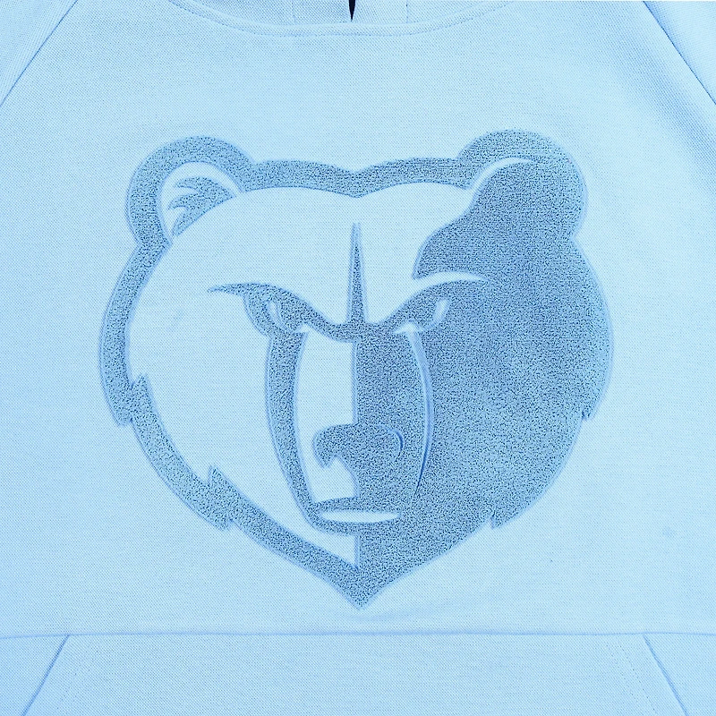 Sweat à capuche Protege bleu clair pour homme, Memphis Grizzlies, en éco-polyester interlock ton sur ton.