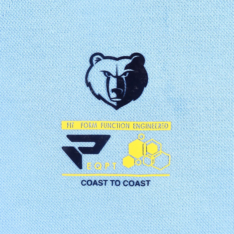 Men's Protege Light Blue Memphis Grizzlies Eco-Poly Interlock Fashion Tonal Hoodie