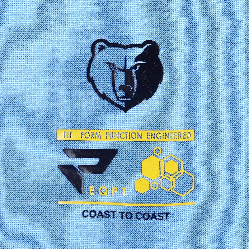 Men's Protege Light Blue Memphis Grizzlies Eco-Poly Interlock Fashion Tonal T-Shirt