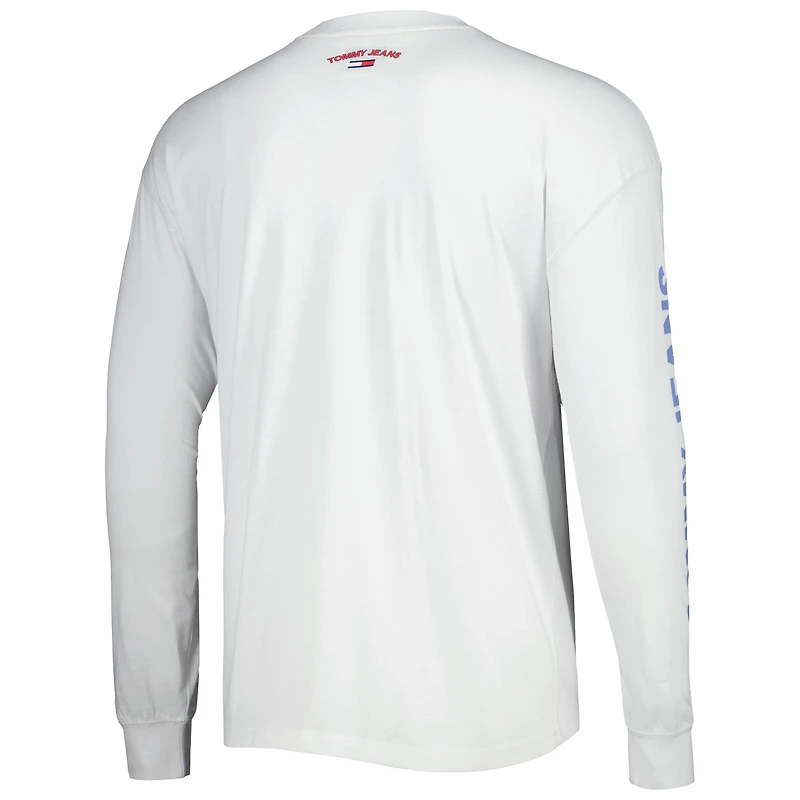 Tommy Jeans pour homme - Ensemble 2 en 1 t-shirt et sweat à capuche Memphis Grizzlies Matthew bleu marine/blanc