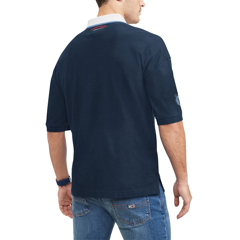 Polo Tommy Jeans Homme Bleu Marine Memphis Grizzlies Stanley Pique
