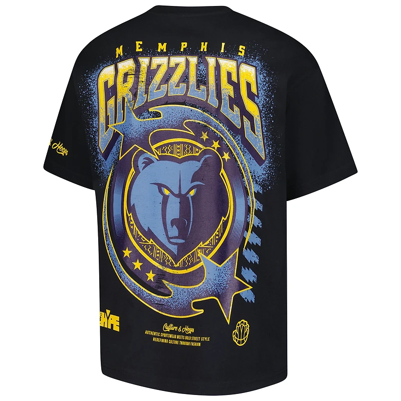 T-shirt premium noir Two Hype pour homme, collection Memphis Grizzlies Drip & Dime