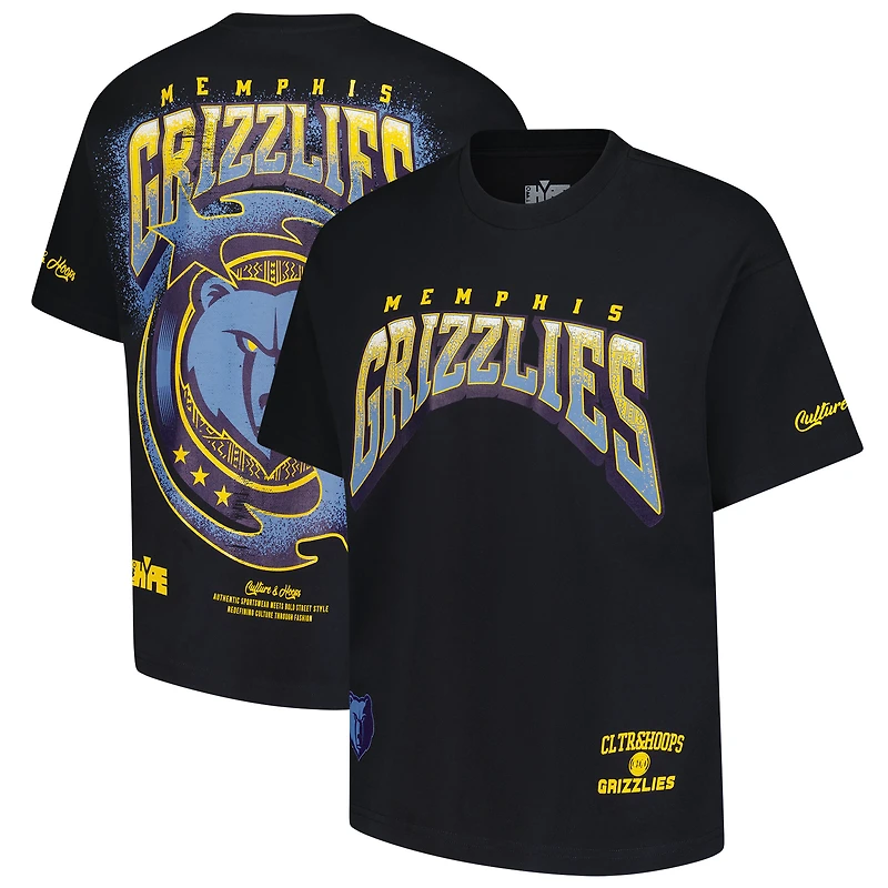 T-shirt premium noir Two Hype pour homme, collection Memphis Grizzlies Drip & Dime