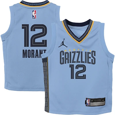 Préscolaire Jordan Brand Ja Morant Bleu clair Memphis Grizzlies 2022/23 Statement Edition Maillot